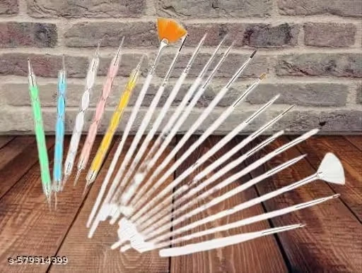 20 Pcs Nail Art Brushes, Nail Art Design Painting and Drawing UV Polish Brush Tool Kit,Dotting Tool, Acrylic Nail Art Design Painting Tool Pen Polish Nail Brush Set a8