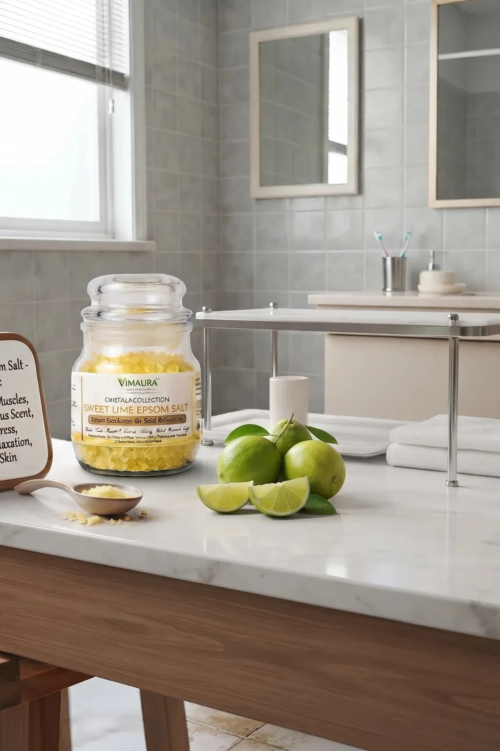 Vimaura Epsom Salt Sweet Lemon Crystals - 50 grm