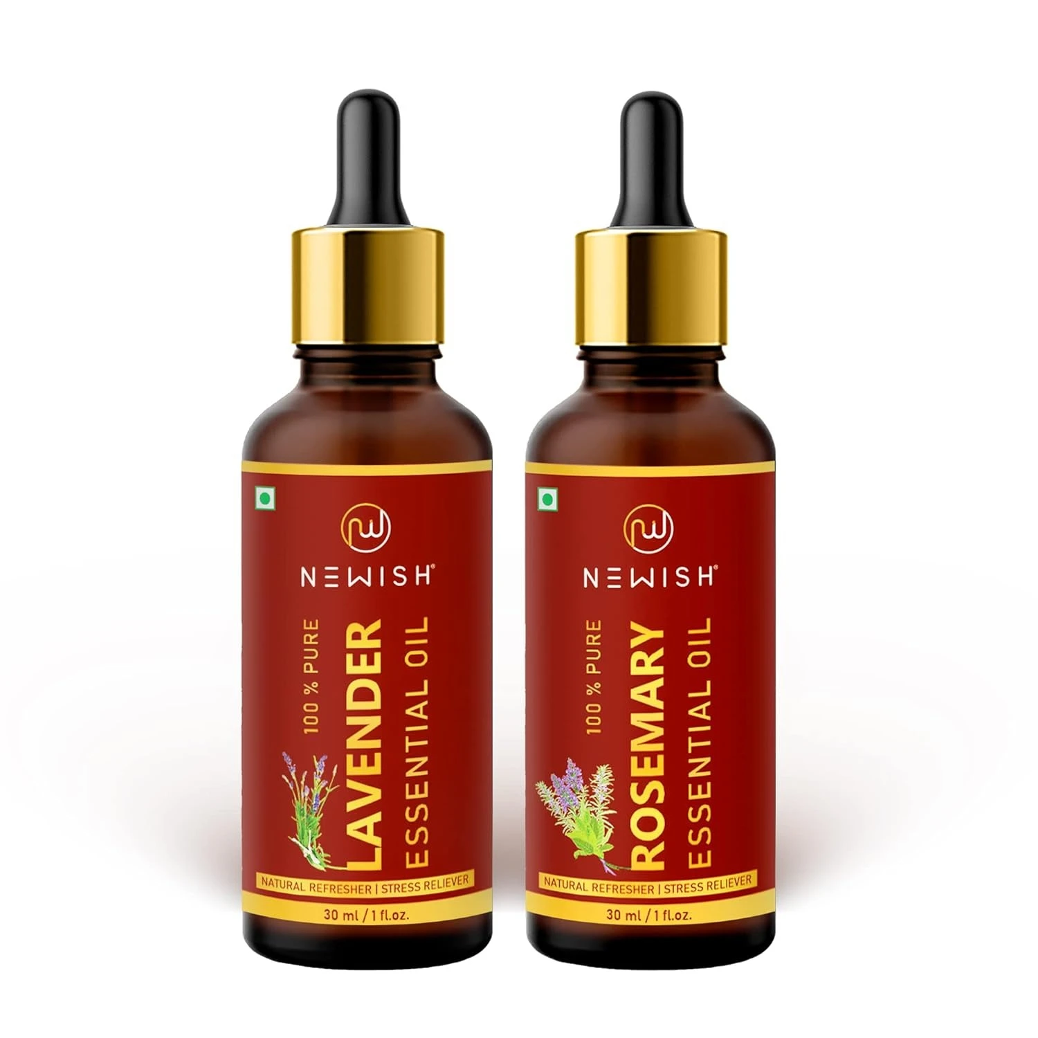 Newish Gift Set (Lavender oil & Rosemary oil, 30ml (Pack of 2))