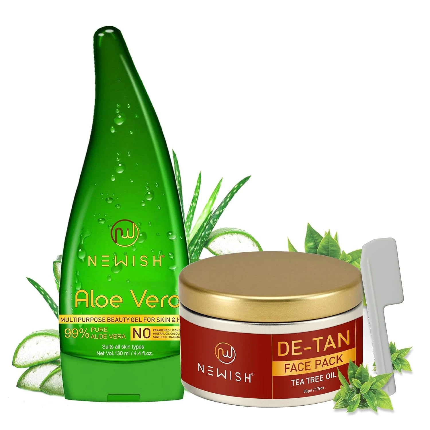 Newish Combo Pack for gift (Aloe Vera+De Tan Face Pack)