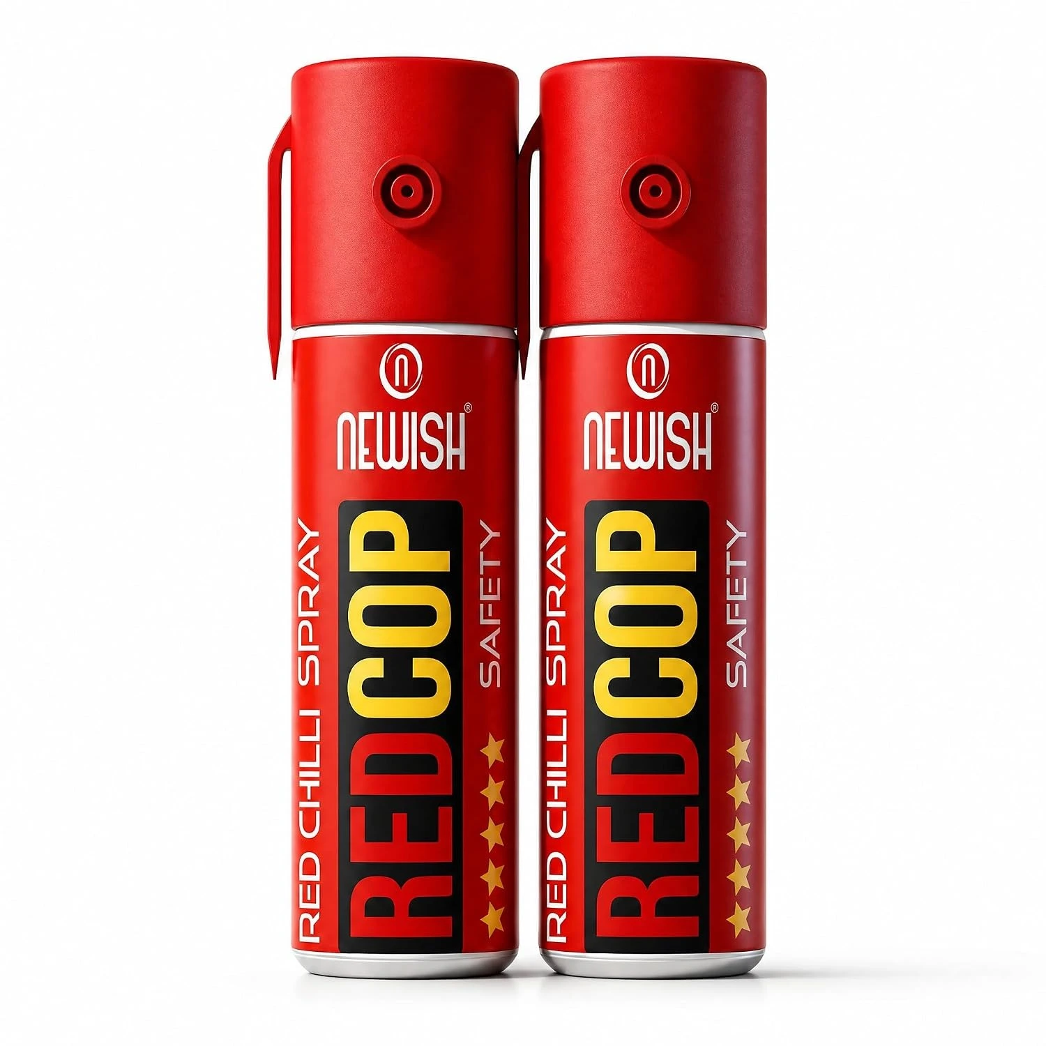 Newish Metal Powerful Pepper Spray Self Defence for Women Shots 50 (Red, 2)