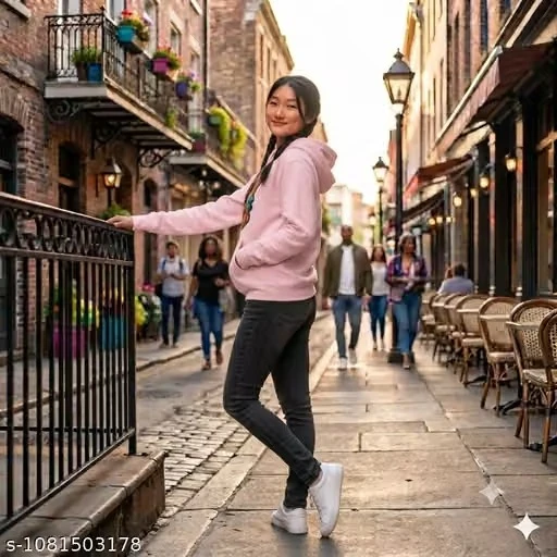 Taddy Bear Pink Hoody For Women