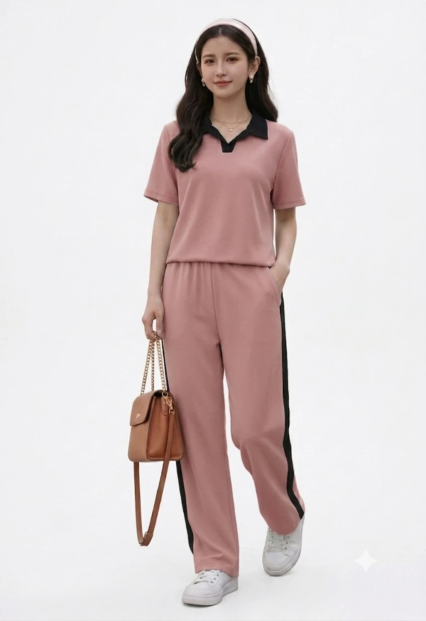 women's Co-Ord Set  Stylish Matching Top And Bottom Outfit For Girls And women