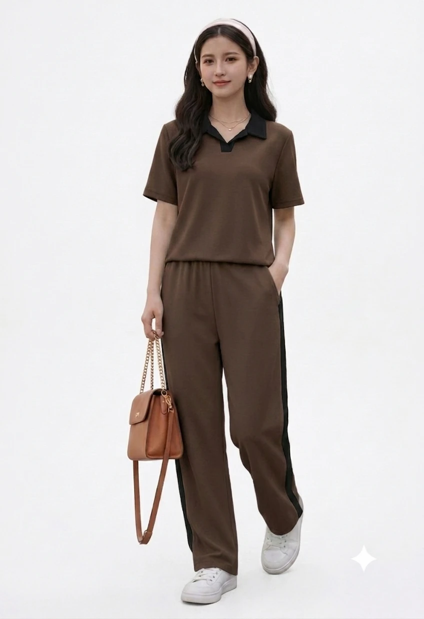 women's Co-Ord Set  Stylish Matching Top And Bottom Outfit For Girls And women