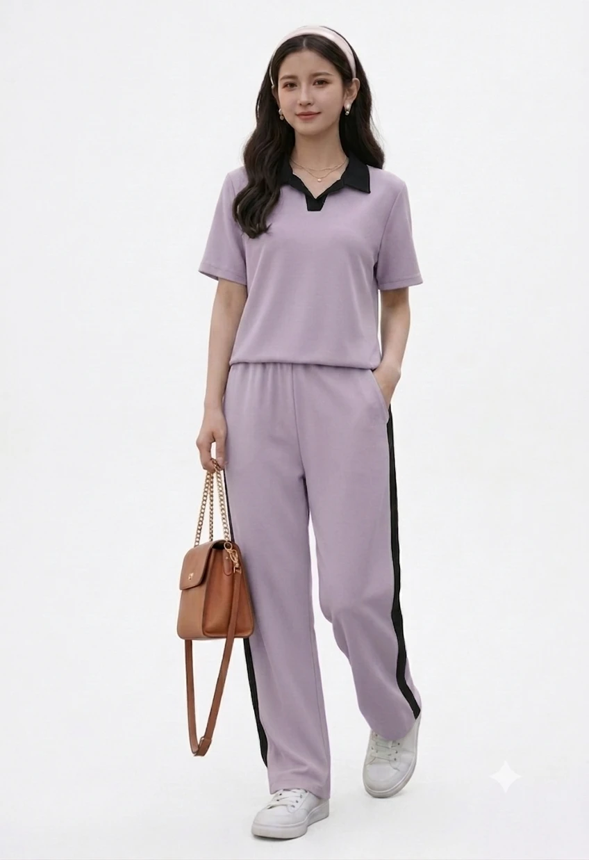 women's Co-Ord Set  Stylish Matching Top And Bottom Outfit For Girls And women