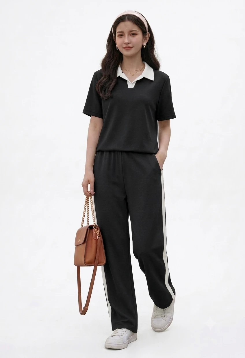 women's Co-Ord Set  Stylish Matching Top And Bottom Outfit For Girls And women