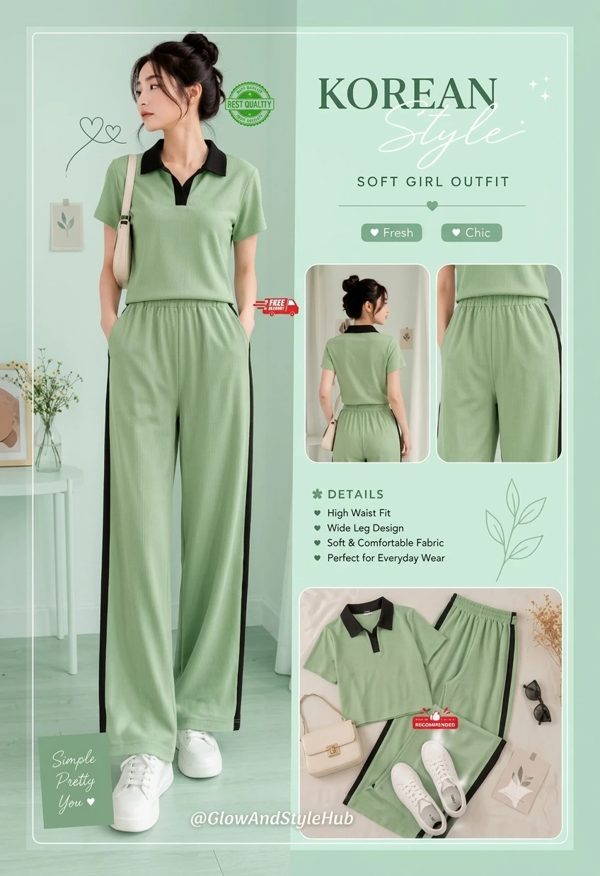 women's Co-Ord Set  Stylish Matching Top And Bottom Outfit For Girls And women