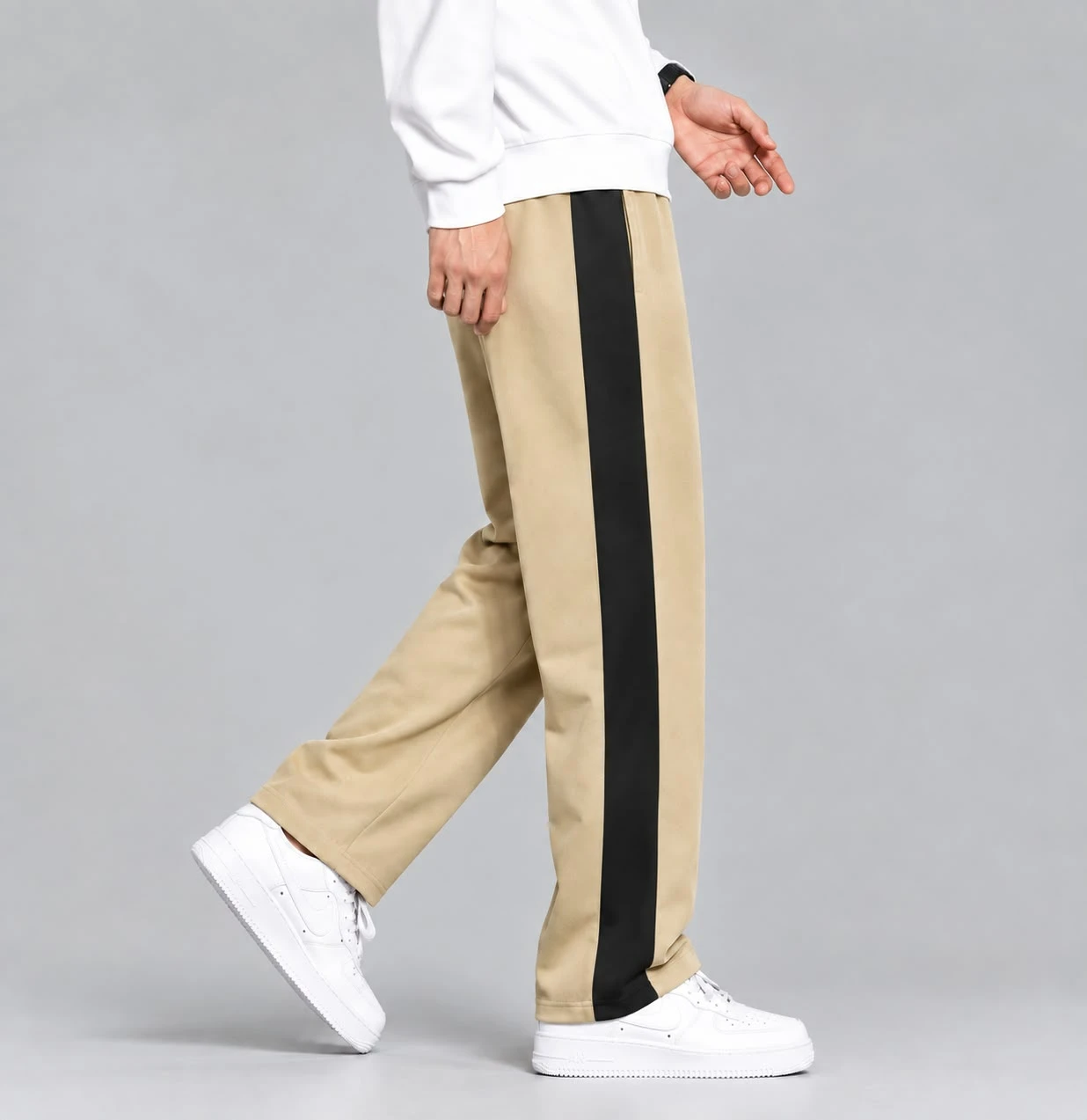 Men's Track Pants with Side Stripe | Stylish Sports Joggers for Men | Comfortable Casual & Gym Wear