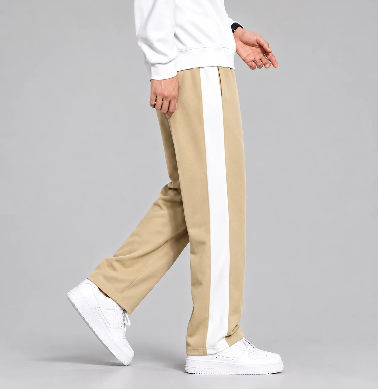 Men's Track Pants with Side Stripe | Stylish Sports Joggers for Men | Comfortable Casual & Gym Wear