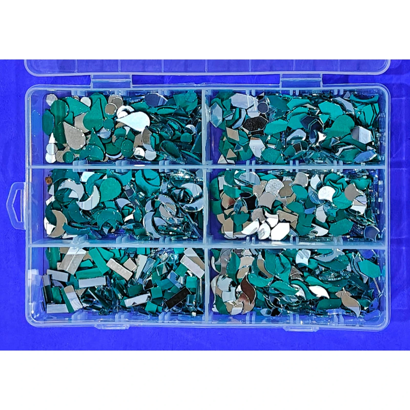 Glass Mirror Kit – 12 Shapes | Decorative Mirror Pieces for DIY Art & Craft Projects