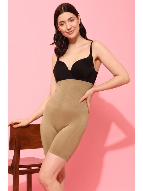 4-in-1 Shapewear in Beige - Tummy, Back, Thighs & Hips