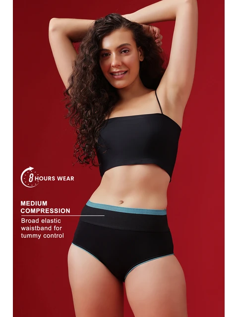 Clovia Women's High Waist Hipster Tummy Tucker Panty
