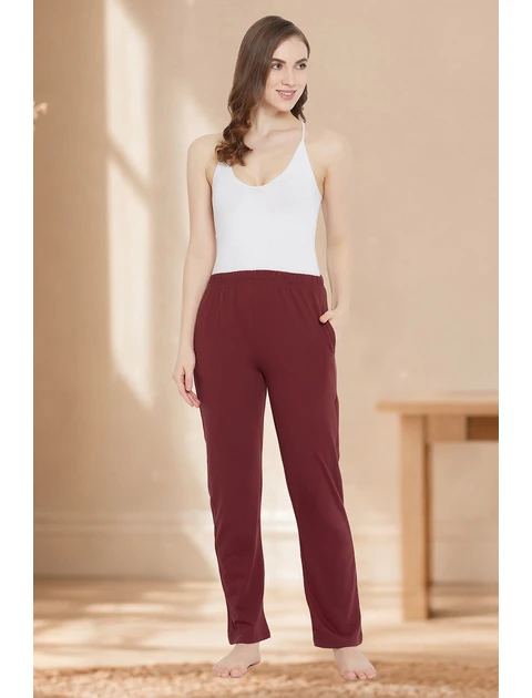 Clovia Women's Cotton Pyjamas With Pocket