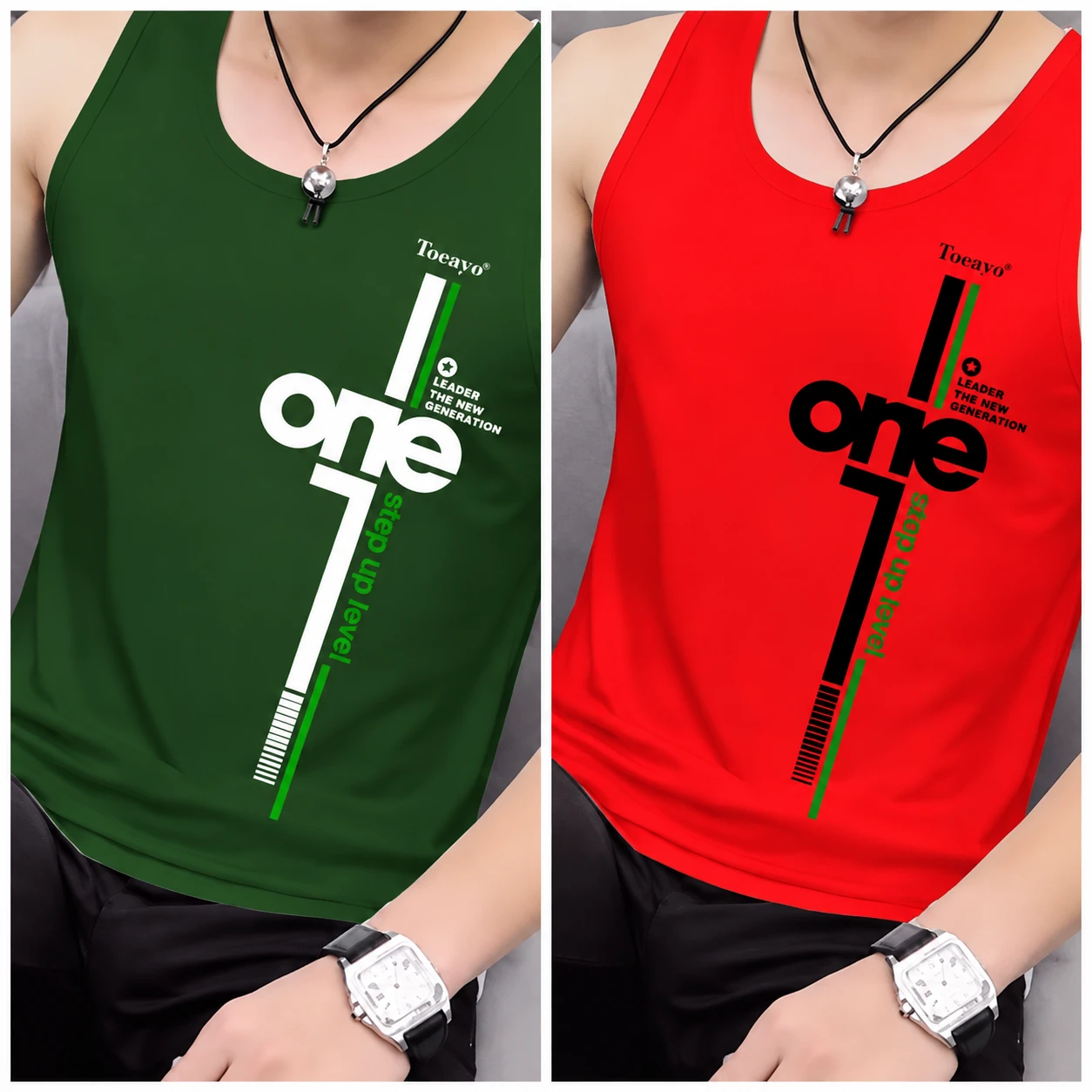 Men's Stylish Graphic Gym Sando