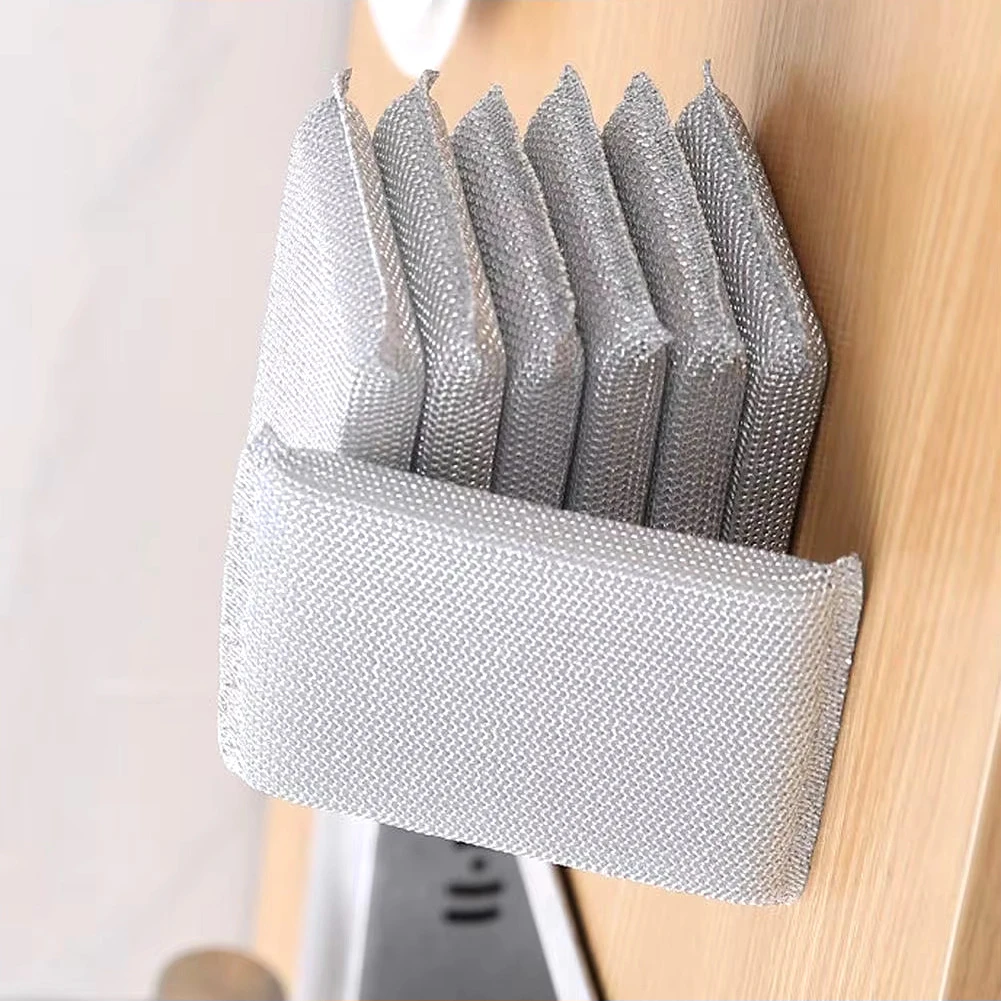 Multipurpose Scratch Proof Kitchen Utensil Scrubber Pad/Scrubber Sponge for Pantry/Scrubbing Pads for Dishwashing, Bathroom and Toilet Washing, Floor Cleaning (Pack of 6)