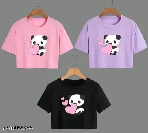 Women’s New York Printed Half Sleeve Crop T-Shirt