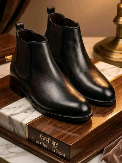 Dxumello Men's Chelsea Boots – Classic Slip-On Ankle Boots for Formal & Casual Wear