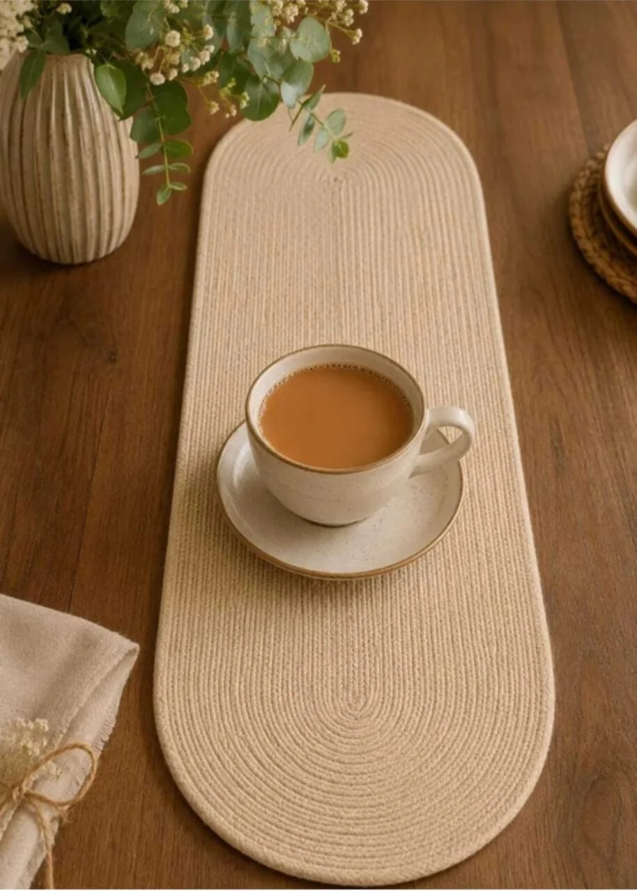 Cotton Table Runner 12 x 36 Inch – Textured Dining & Table Decor Runner
