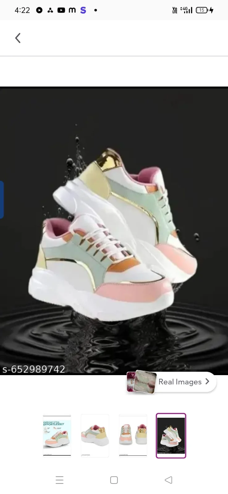 Women's Stylish Colorblock Casual Sneakers – Lace-Up Chunky Sole Shoes