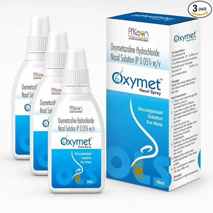 OxyMet Fast Relief Adult Nasal Spray Manual Nasal Aspirator