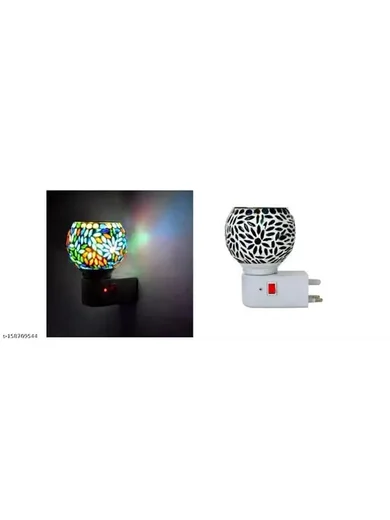 Multicolor design Electric Kapoor Dani Stand Kapur Incense Burner/Beautiful Smart Ceramic Kapoor Dani/Aroma Oil Burner Cum Night Lamp